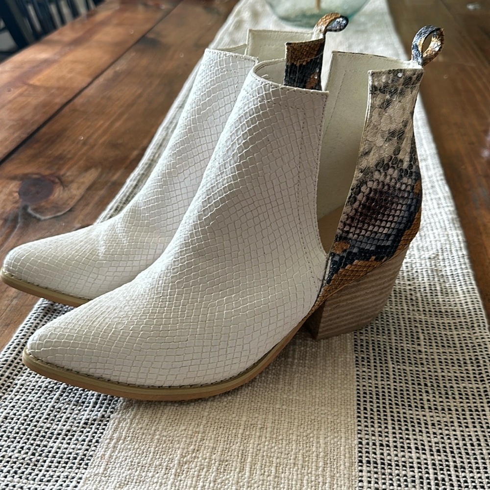 Snakeskin Ankle Boots